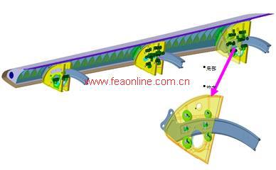 缝翼滑轨模型装配件分析